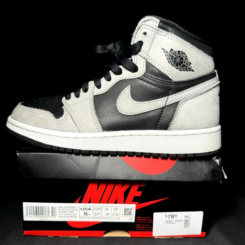 Size 5 - Nike Air Jordan 1 Retro High OG GS Shadow 2.0 Men's Shoes - 575441 035