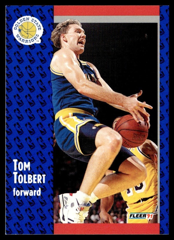 1991-92 Fleer Tom Tolbert Golden State Warriors #72