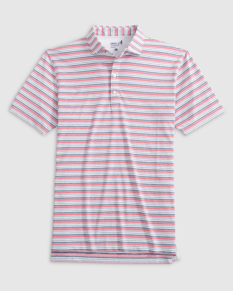 johnnie-O Performance Jersey Polo - Tyson Stripe