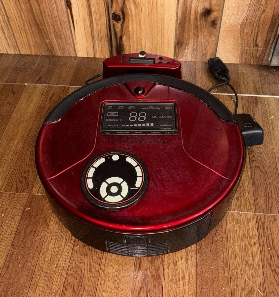 bObsweep PetHair Robotic Vacuum Cleaner with Dock and Remote WP460011 Tested