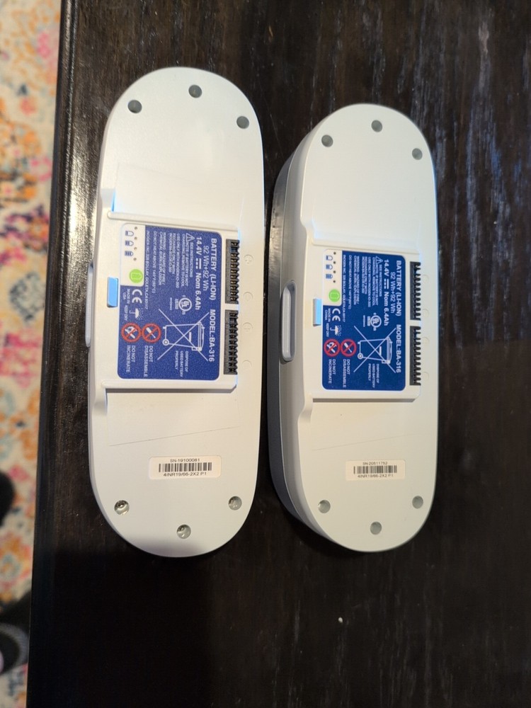 Two(2) BA-316  1400-1010-8 Battery for Oxygen Machine Inogen G3 OxyGo BA-316