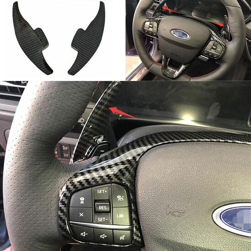 Carbon Fiber Shift Paddle Shifter for 2020-2022 Ford Escape Kuga Steering Wheel