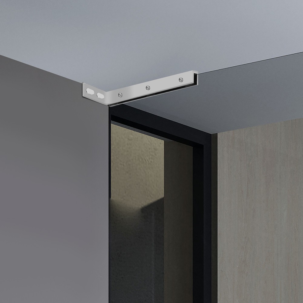 L-Shape Glass Door Stabilizing Bracket Support Stabilizer