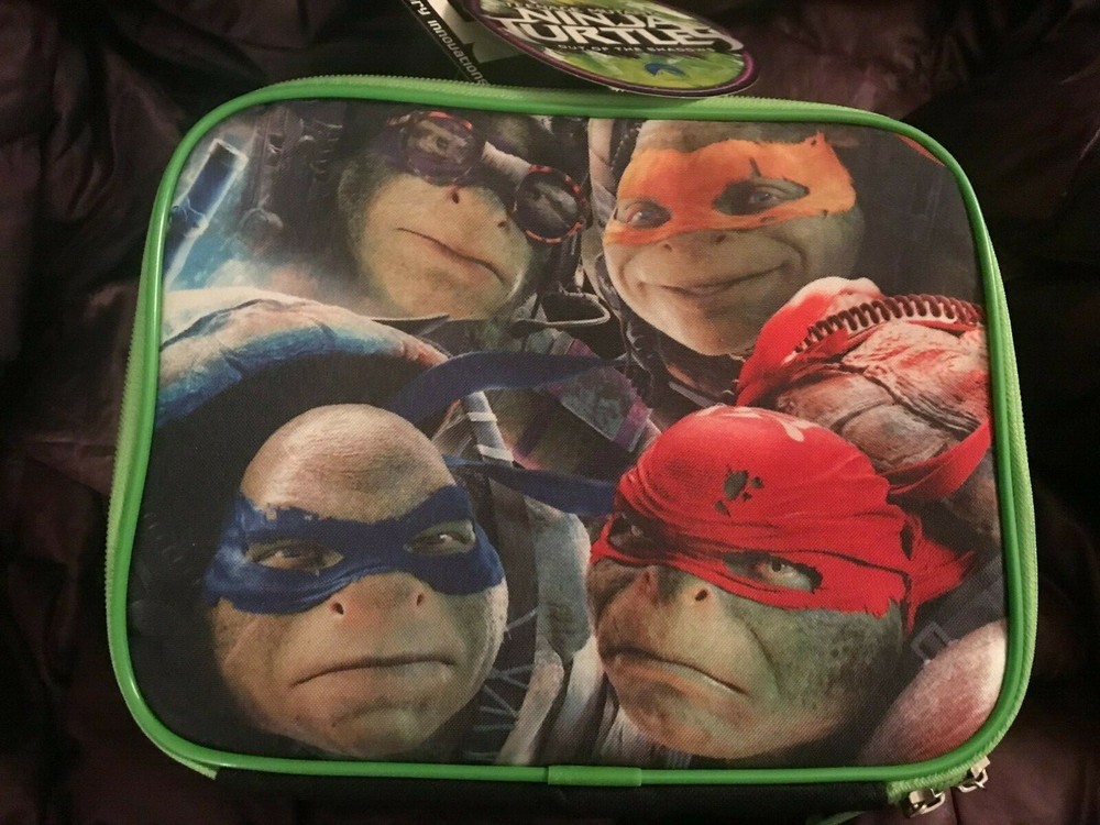 Ninja Turtles Insulated Lunch Box Bag Back to School Rare New