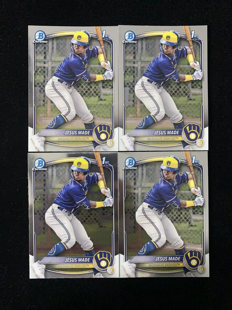 2025 Topps Bowman Chrome #BCP-50 Jesus Made 1st Brewers Lot*4 999