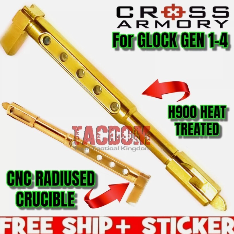 CROSS ARMORY SKELETON STRIKER GOLD TiN STAINLESS for GL0CK 98% LESS FRICTION