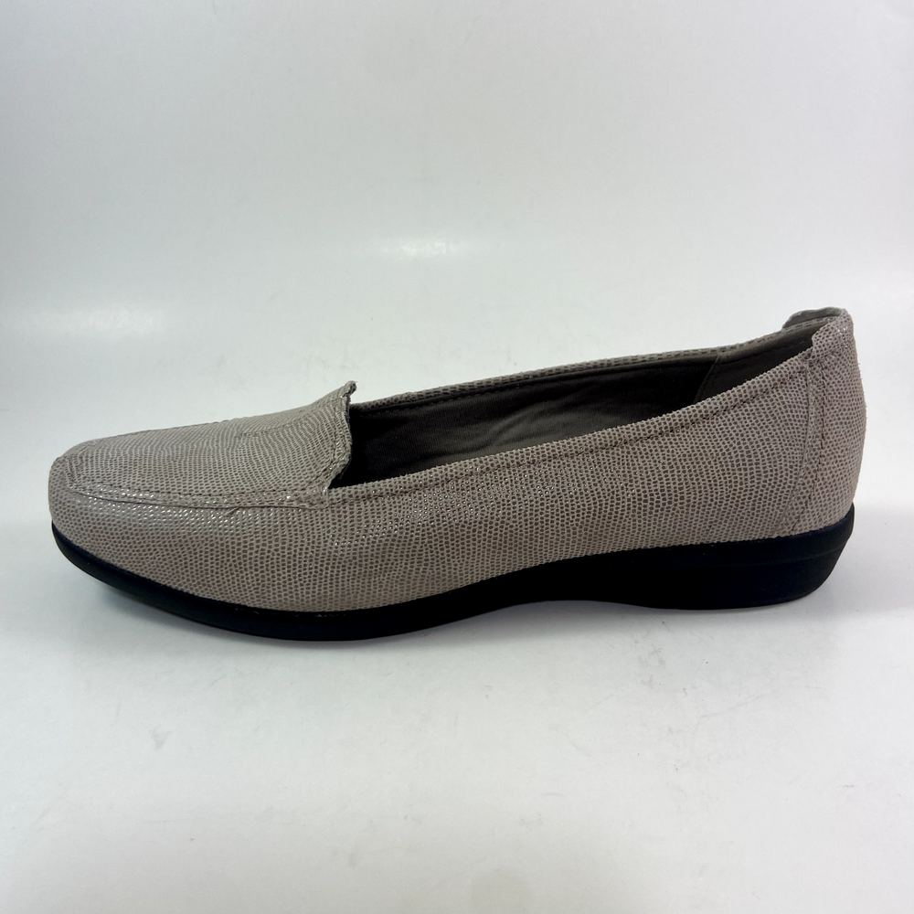 Clarks Bendables in Natural Snake 7.5M Slip On Comfort Leather Loafer New NIB