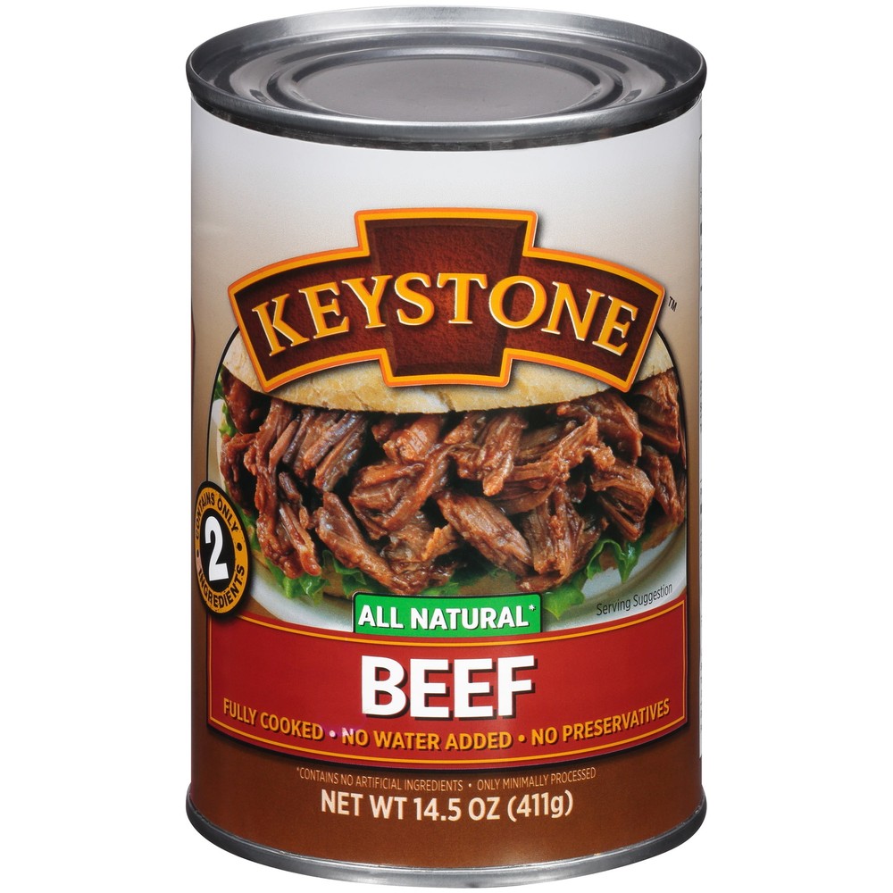 Keystone All Natural Beef 14.5 oz Canned Meat