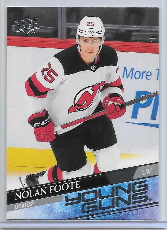 Nolan Foote 2020-21 UD Extended Series Young Guns SP RC USA Devils
