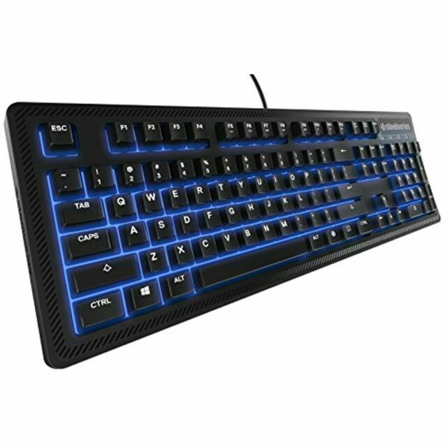 SteelSeries Apex 100 Blue LED Backlit Gaming Keyboard for Enhanced Performance