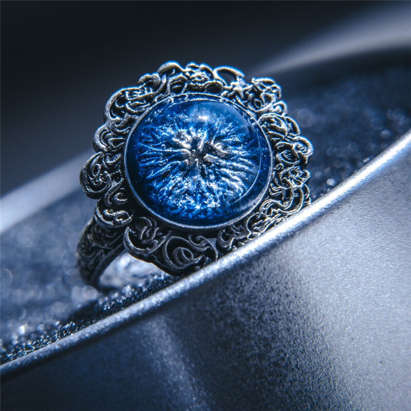 Ranni Dark Moon Princess Silver Resin Handmade Ring Jewelry Gift