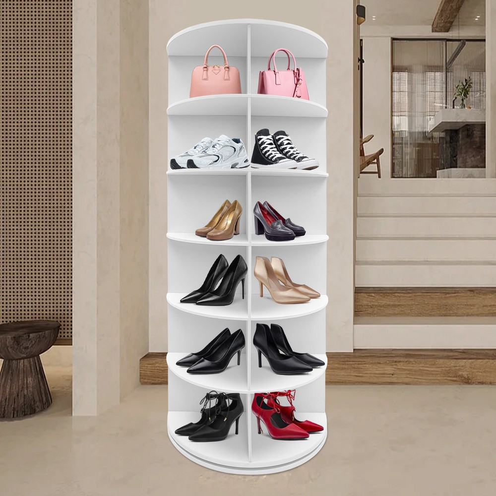 360° Rotating Shoe Rack - Freestanding Space-Saving Shoe Organizer