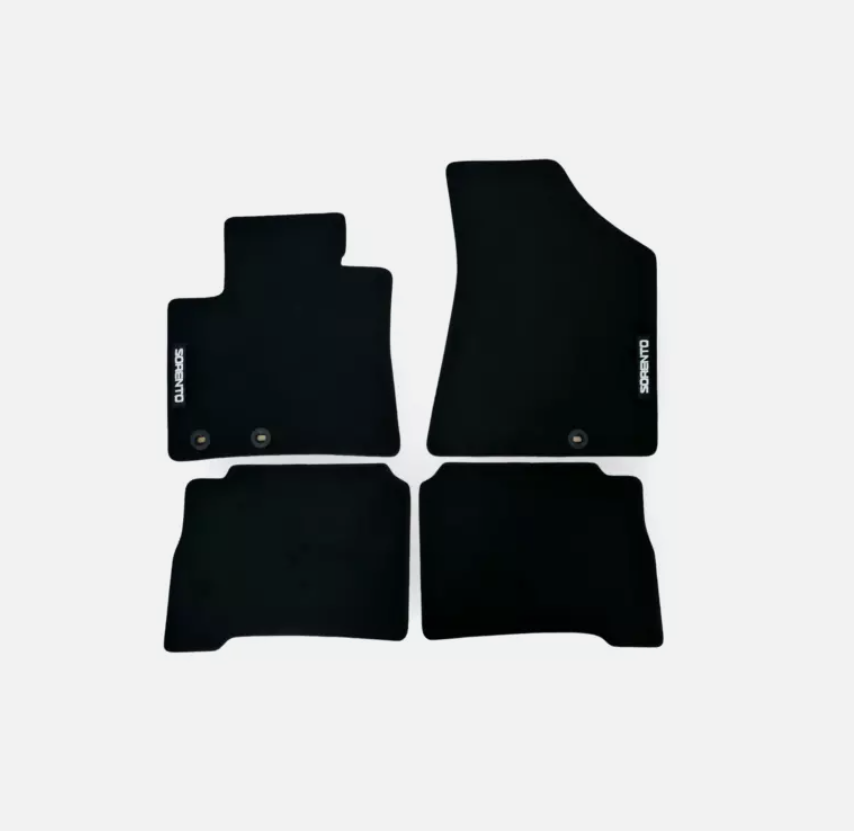 For Kia Sorento Car Floor Mats Velour Waterproof Black Carpet Rugs Auto Liners
