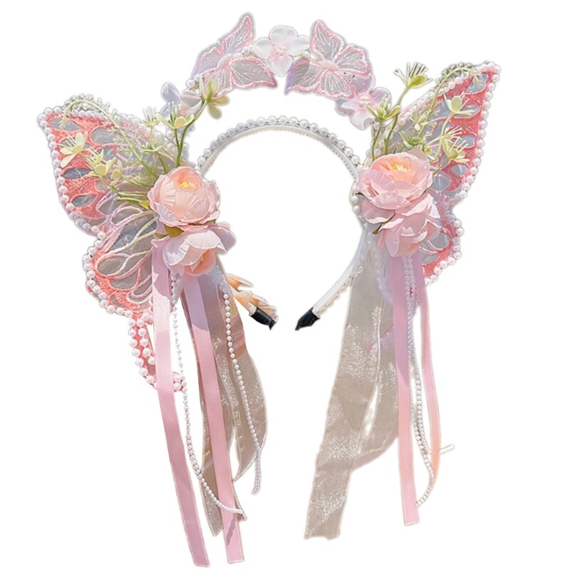 Shimmering Pearl Hairband Elegant Head Jewelry for Women