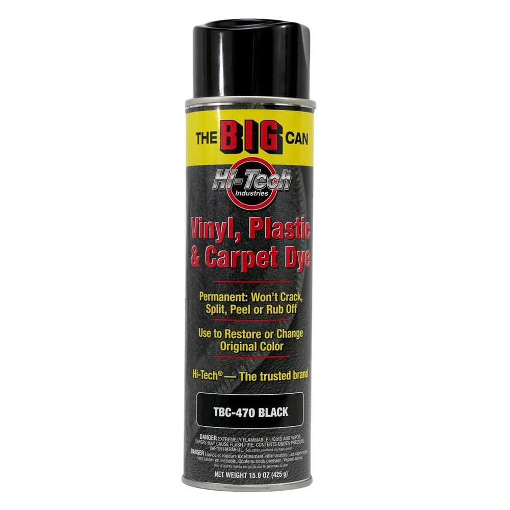 HI-TECH Big Can Black Spray Dye – 15oz Carpet, Vinyl, Fabric & Upholstery