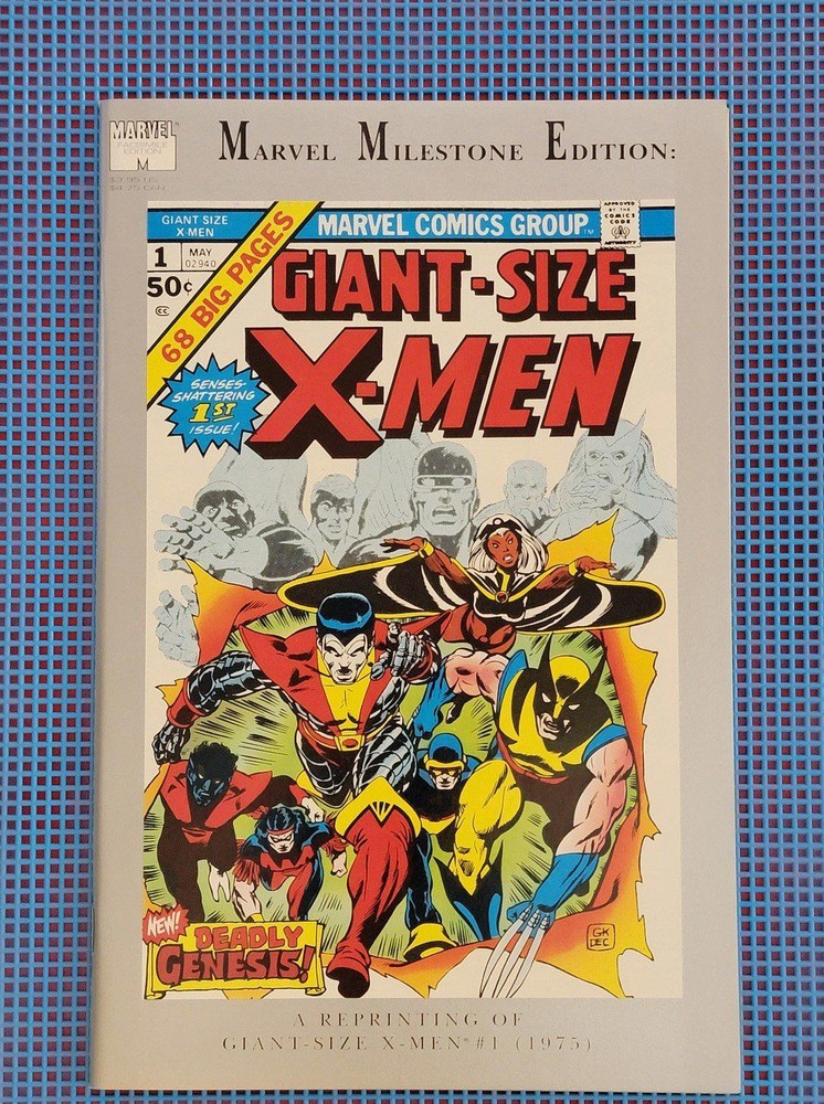 Giant Size X-Men #1 Marvel Milestone Edition Vintage 1991 Key Marvel Comic Book