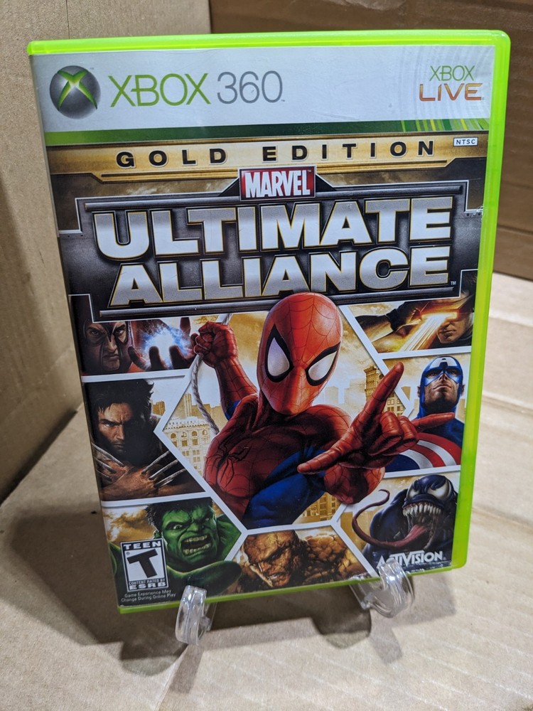 Marvel: Ultimate Alliance: Gold Edition (Xbox 360) CASE + MANUAL ONLY - NO GAME