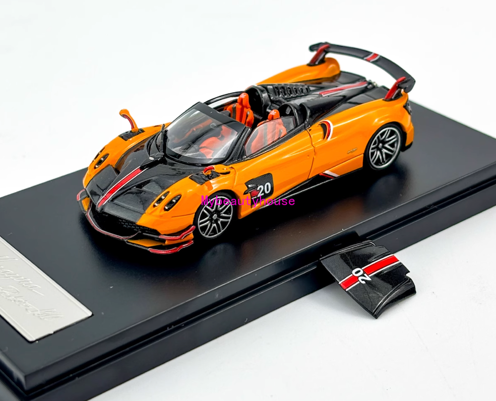 LCD 1:64 Orange Huayra Roadster BC #20 Sports Model Diecast Metal Car