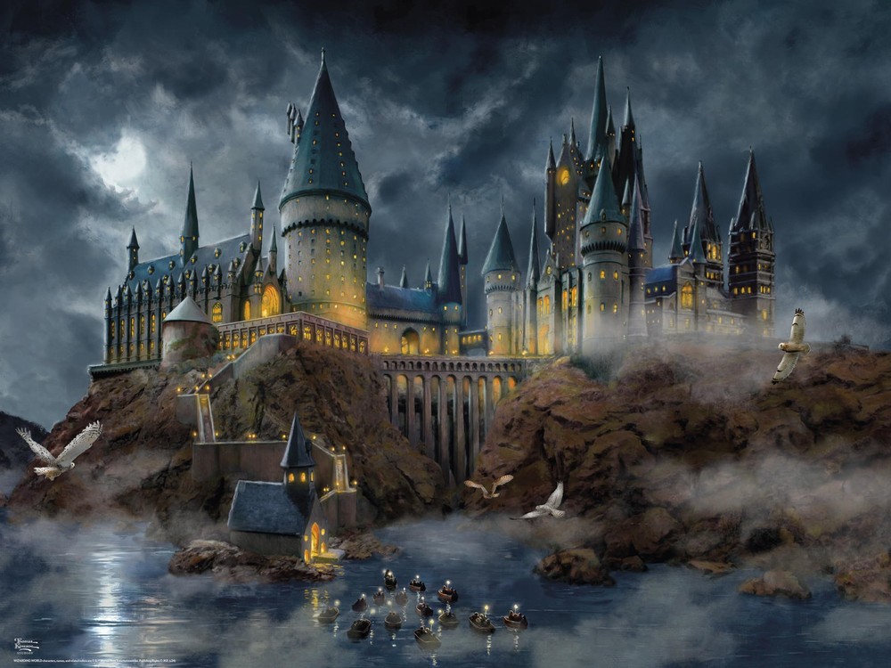 Thomas Kinkade Harry Potter Hogwarts Castle 1500-Piece Jigsaw Puzzle