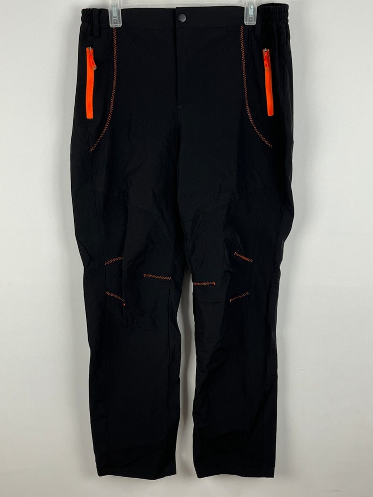 Unbranded Black Activewear Track Pants 33in Waist 30in Inseam Stretch Pockets