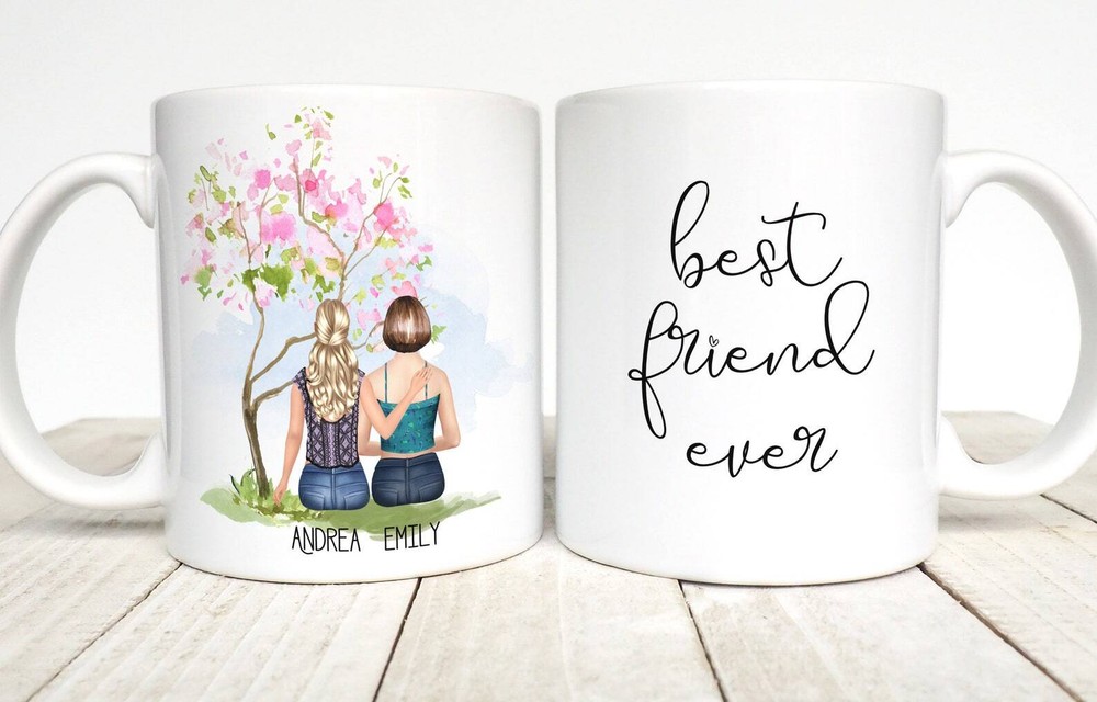 Best Friend Ever Personalized Mug Gift For Bestie Birthday Gift Coffee Mug