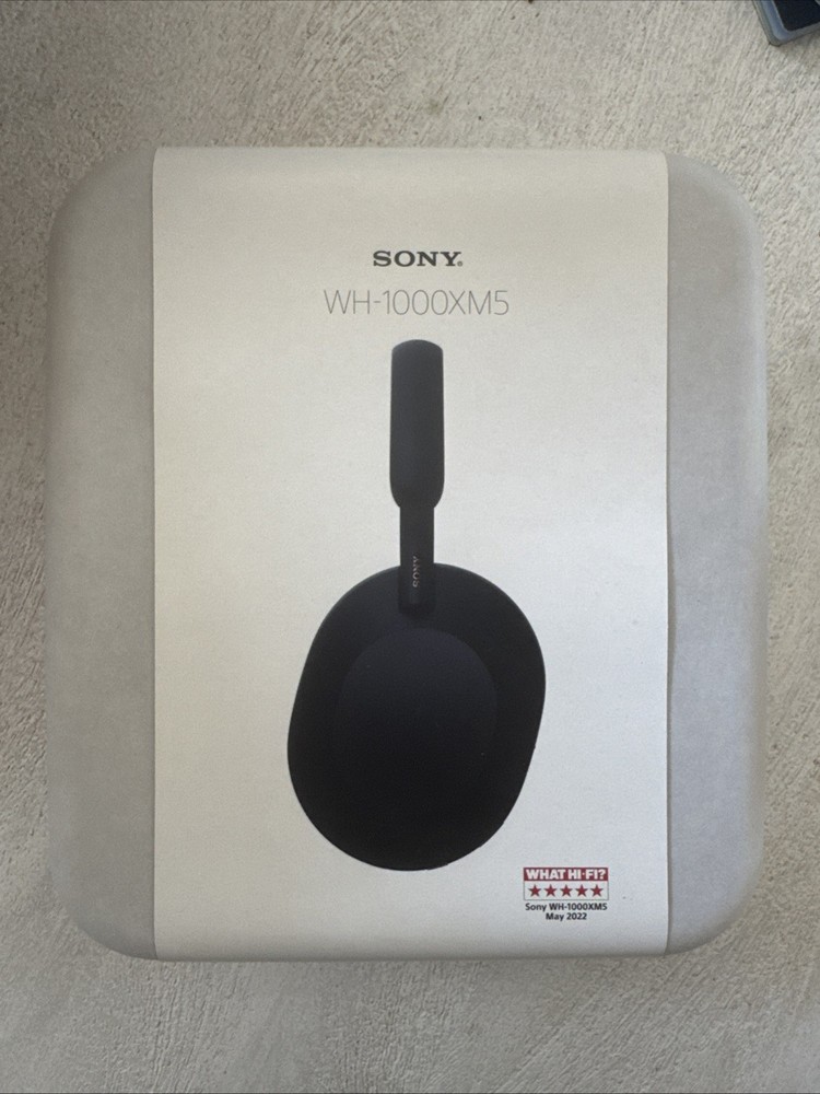 Sony WH-1000XM5 Black Over-Ear Bluetooth Noise Canceling Headphones