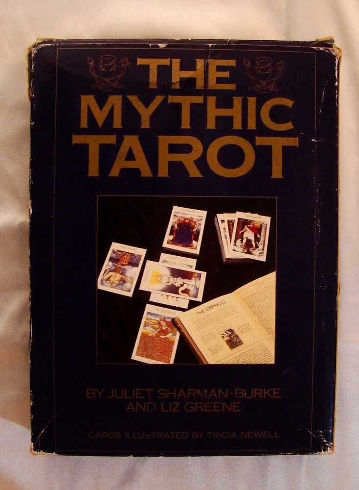 Vintage 1986 Mythic Tarot Set with Cards Book Cloth by Sharman-Burke Liz Greene