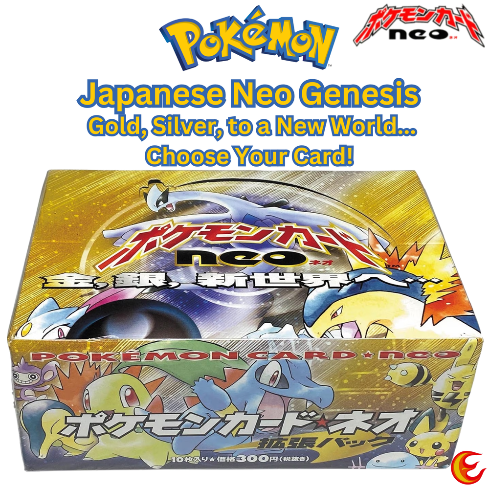 Pokemon Japanese Neo Genesis Set - Choose Your Card! 2000 Old Back - NM/LP