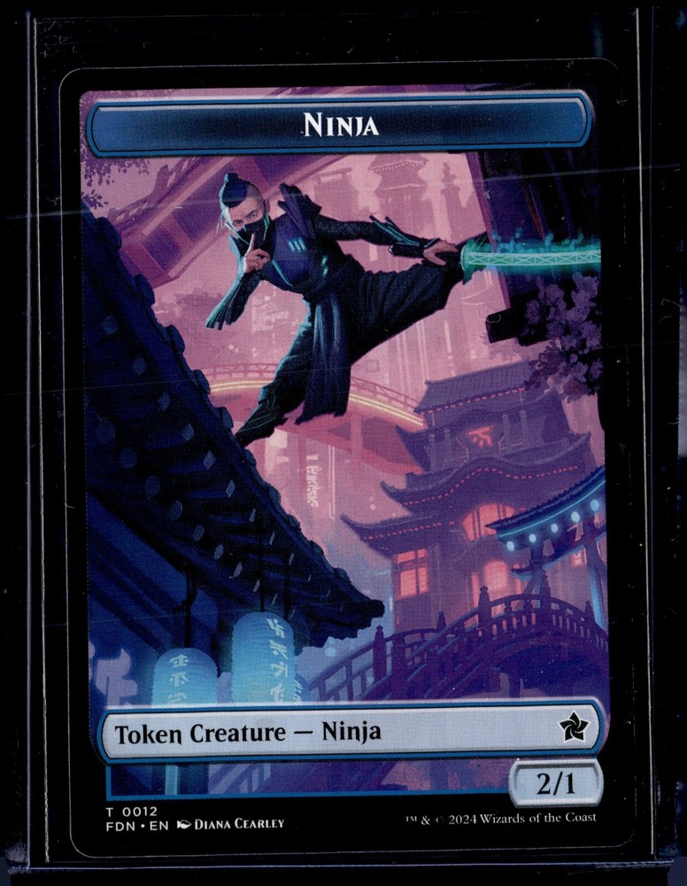 Ninja / Kaito, Cunning Infiltrator - Token - 12/24 - FDN - NM - MTG