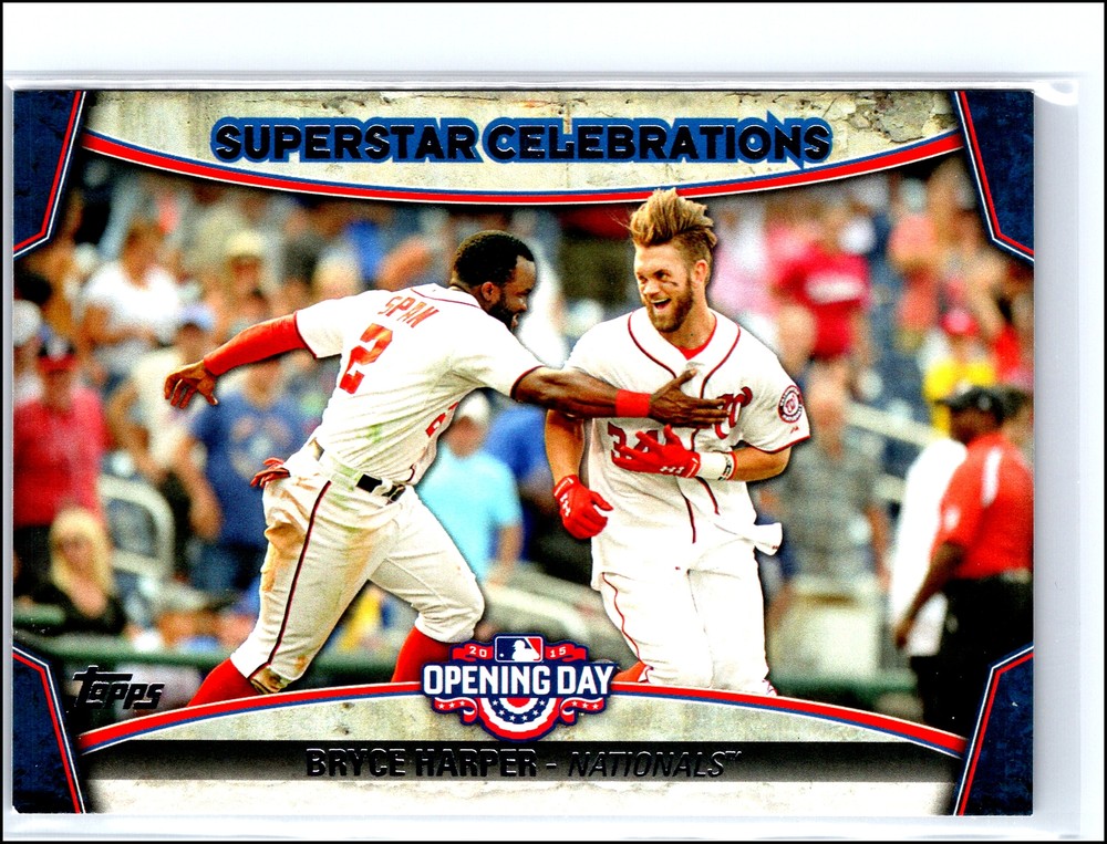 Bryce Harper 2015 Topps Opening Day Superstar Celebrations SC-08 Nationals Baseball Card