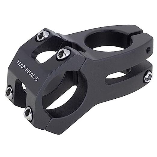 Bike Stem 45mm Short Bicycle Stem Handlebar Riser Extender for Road Bike, Black