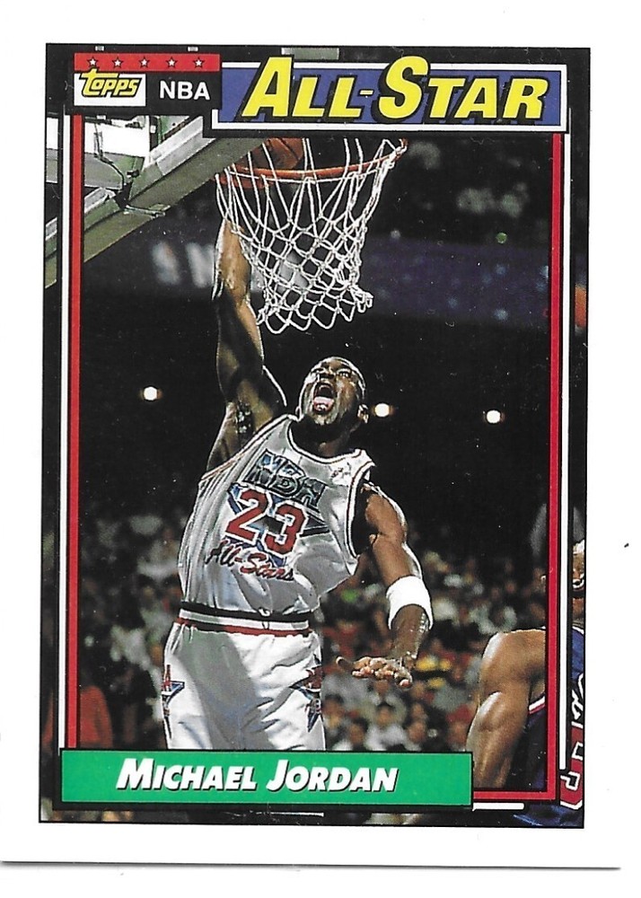 1992-93 Topps All-Star #115 Michael Jordan Chicago Bulls HOF Card
