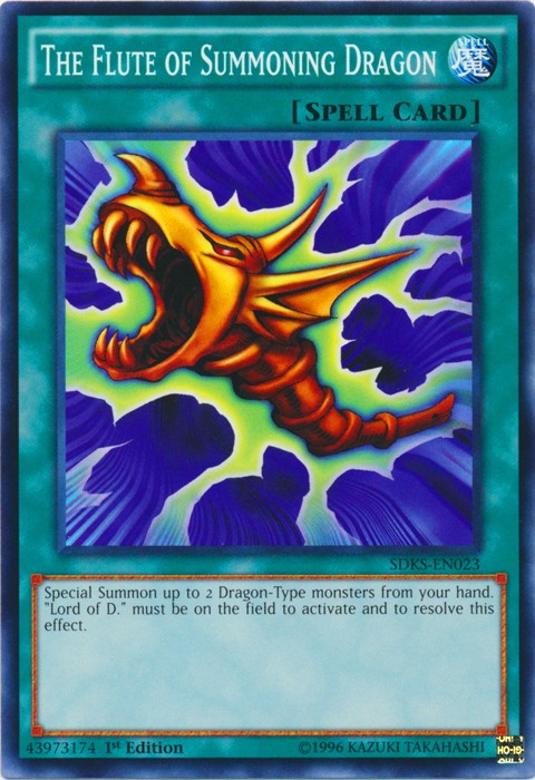 Flute of Summoning Dragon SDKS-EN023 Common 1st Edition Near Mint