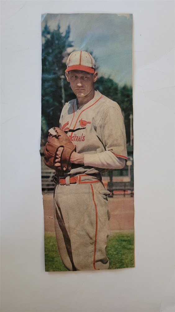1940 Lon Warneke Cardinals NY Sunday Times Scrapbook Color Photo
