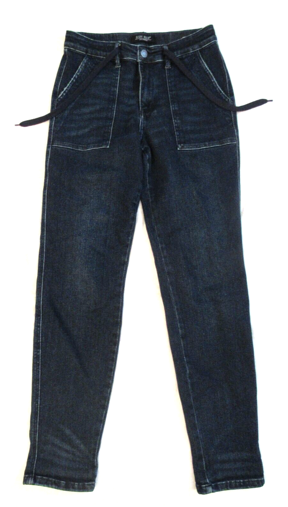 Judy Blue Jeans LA Jogger 5/27 High Waist Drawstring JB88740 Denim Stretch Flaws