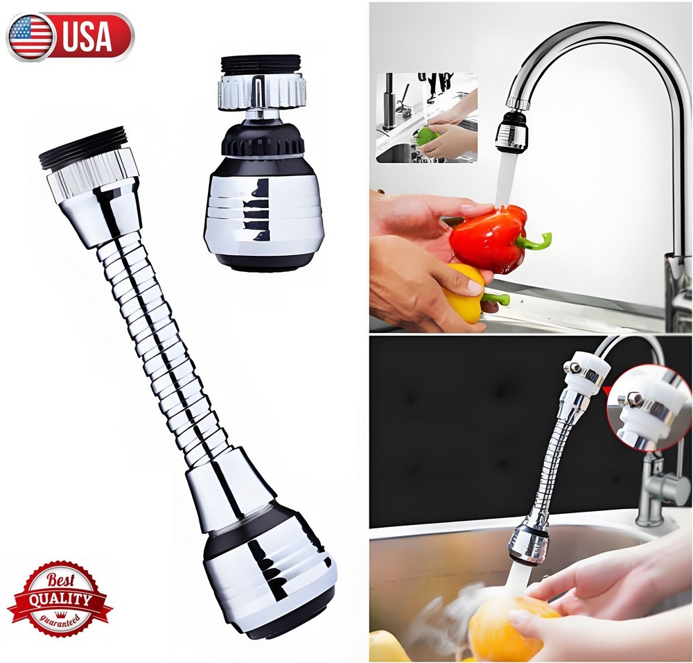 360 Rotate Swivel Water Saving Tap Aerator Diffuser Faucet Nozzle Filter Adapter
