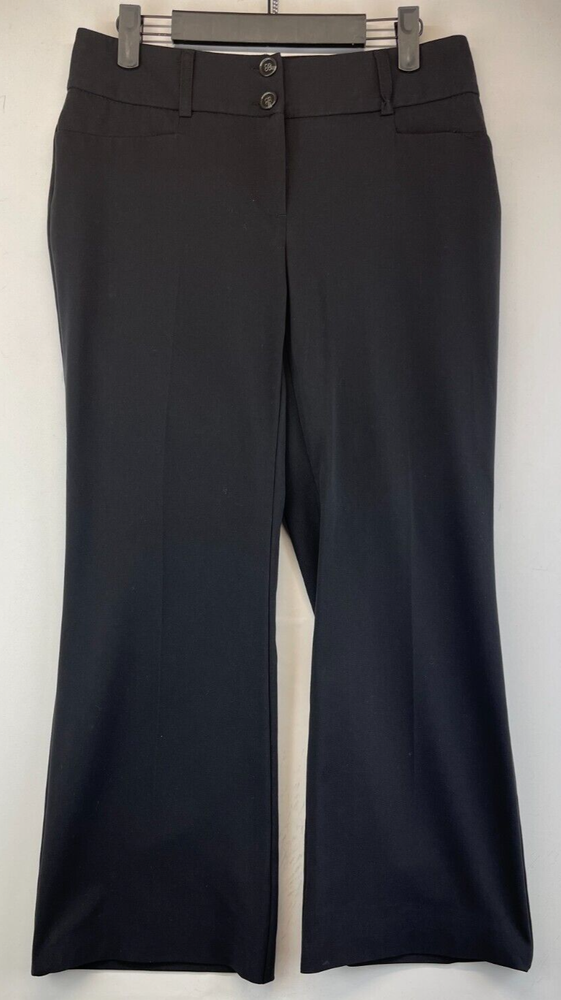 Alfani Petite Flare Dress Pants - Womens Size 2P - Black - Stretch (2504)