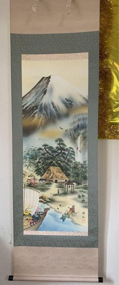 Hanging Scroll Ishida Yukio Outside The Daishoun Dragon Complete Figure With Box