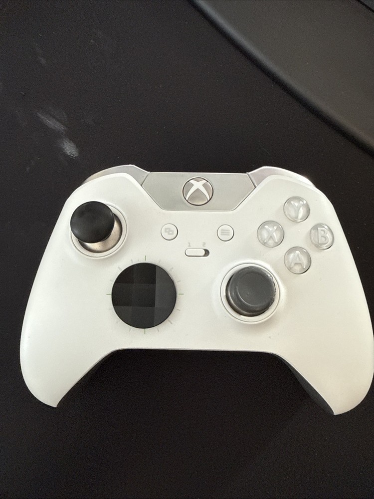 Microsoft Xbox One Elite Controller White 1698 Tested Working
