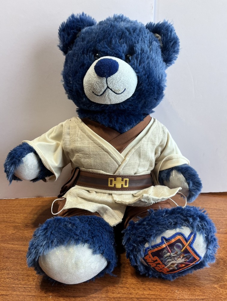 Rare Blue Jedi Obi-Wan Kenobi Build-A-Bear Workshop Star Wars Plush