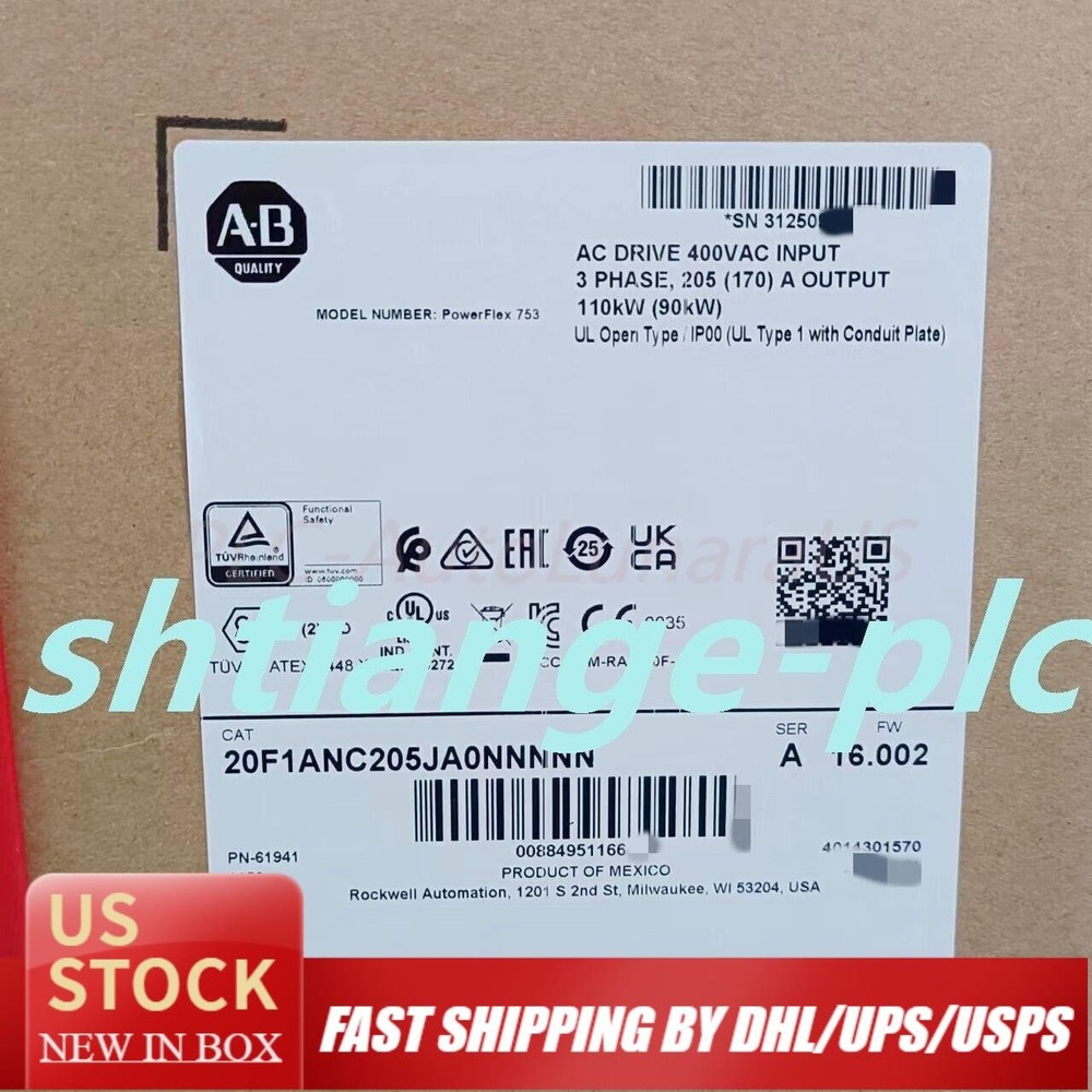 NEW 20F1ANC205JA0NNNNN Air Cooled 753 AC drive US Free Tax