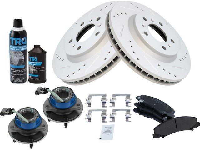 Front Brake Pad and Rotor and Wheel Hub Kit fits Buick Lucerne 2006-2011 35QZZZ