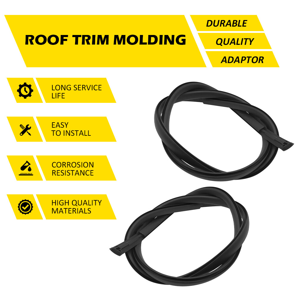For 2013-18 Nissan Altima Sedan Black Roof Trim Molding Kit Left &Rignt Rubber M