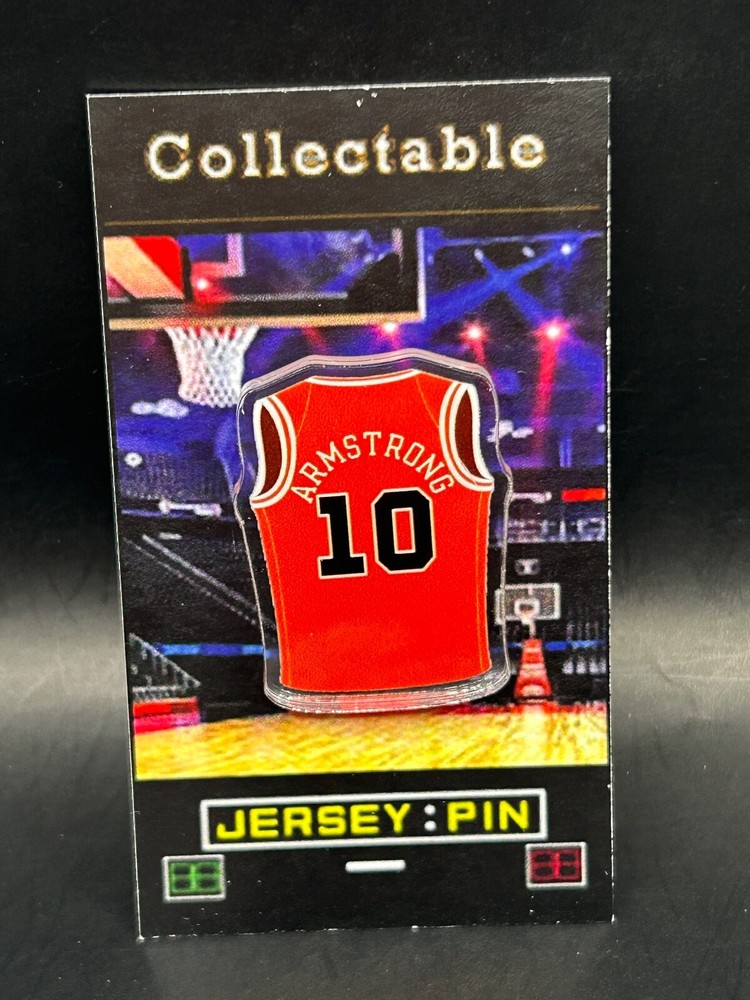 Chicago Bulls B.J. Armstrong jersey lapel pin-Classic RETRO Collectable