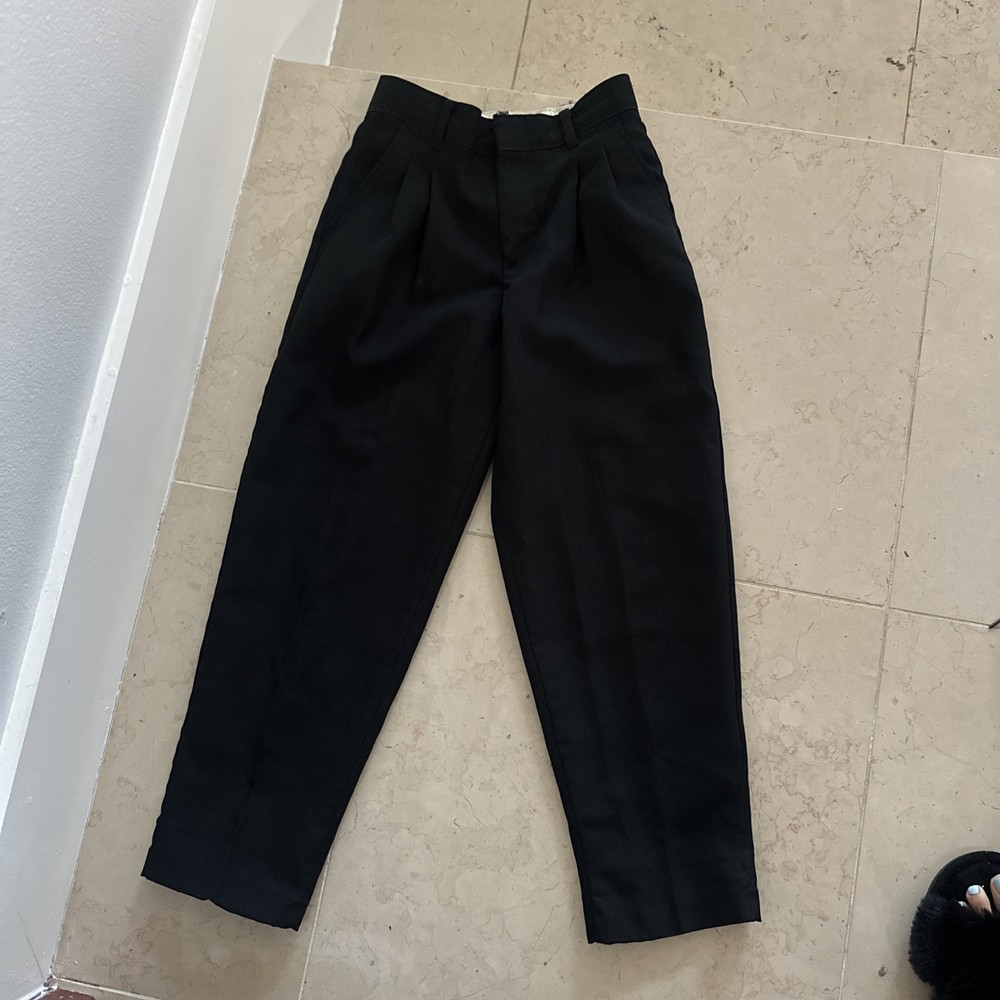 Boys youth pleated black dress pants size 10 regular