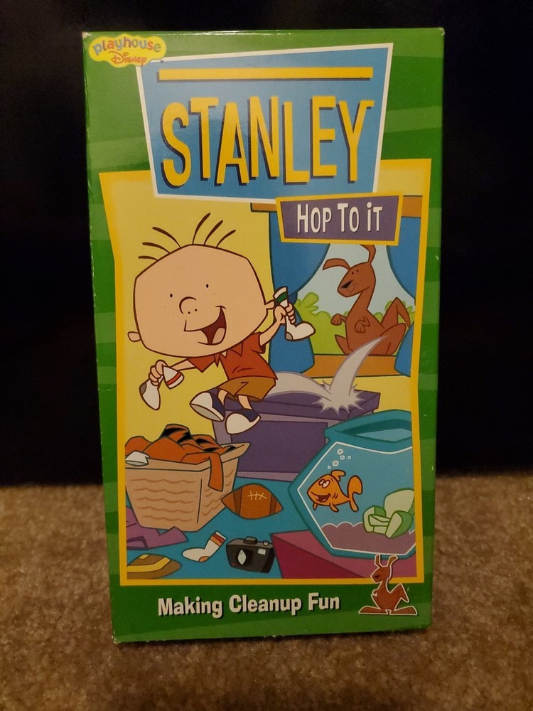 DISNEY PLAYHOUSE VHS STANLEY HOP TO IT MAKING CLEANUP FUN RARE KIDS CARTOON TV
