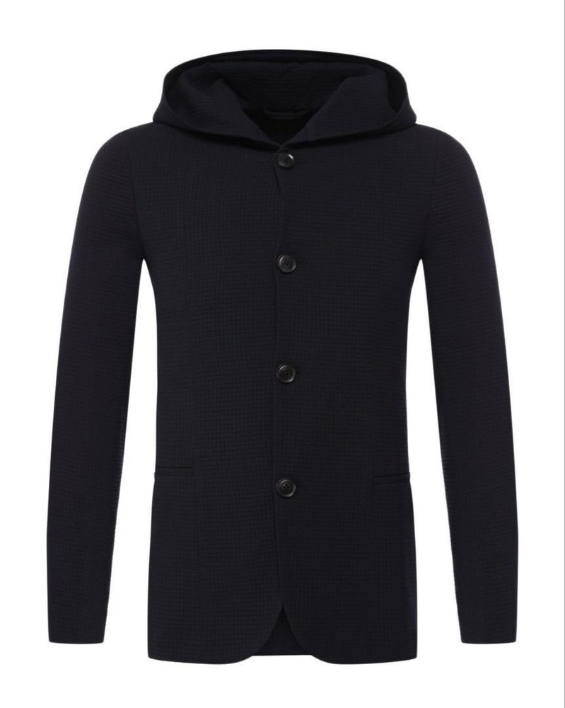 Armani Black Hooded Jacket Size 46 S Mens Outerwear