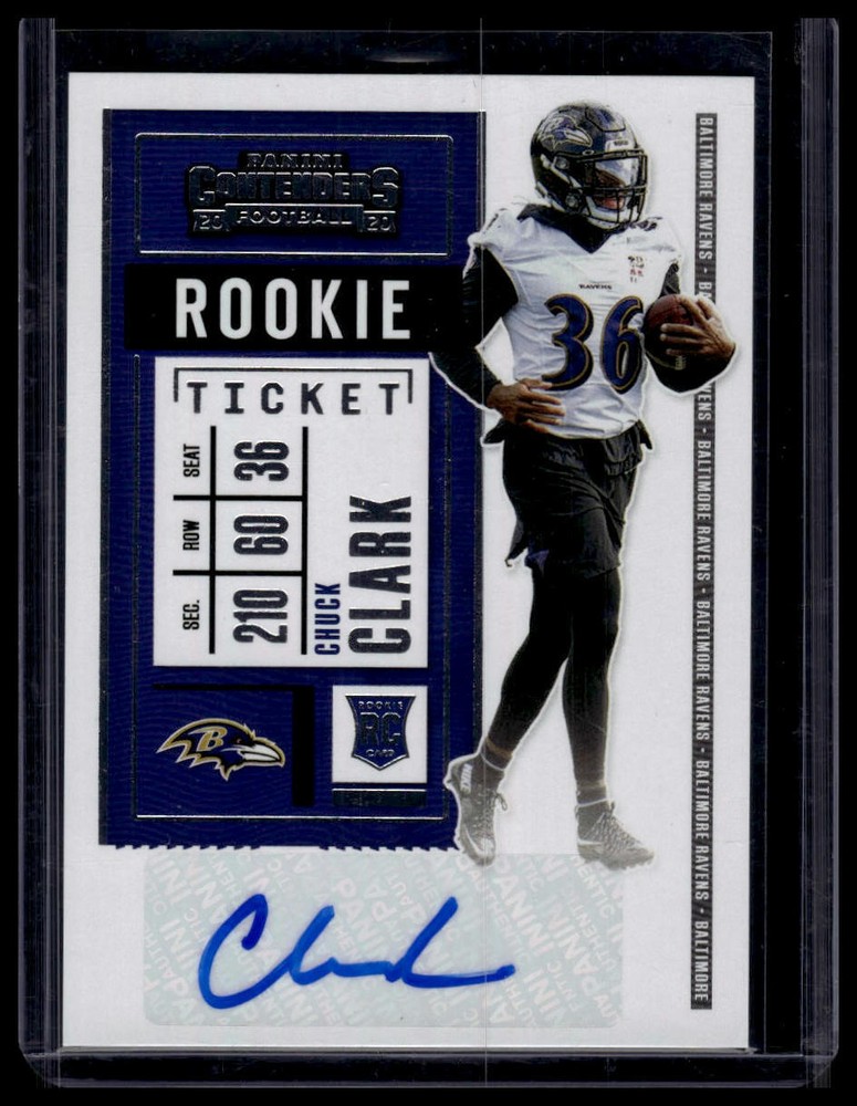2020 Panini Contenders #263 Chuck Clark Rookie Auto AU,RC