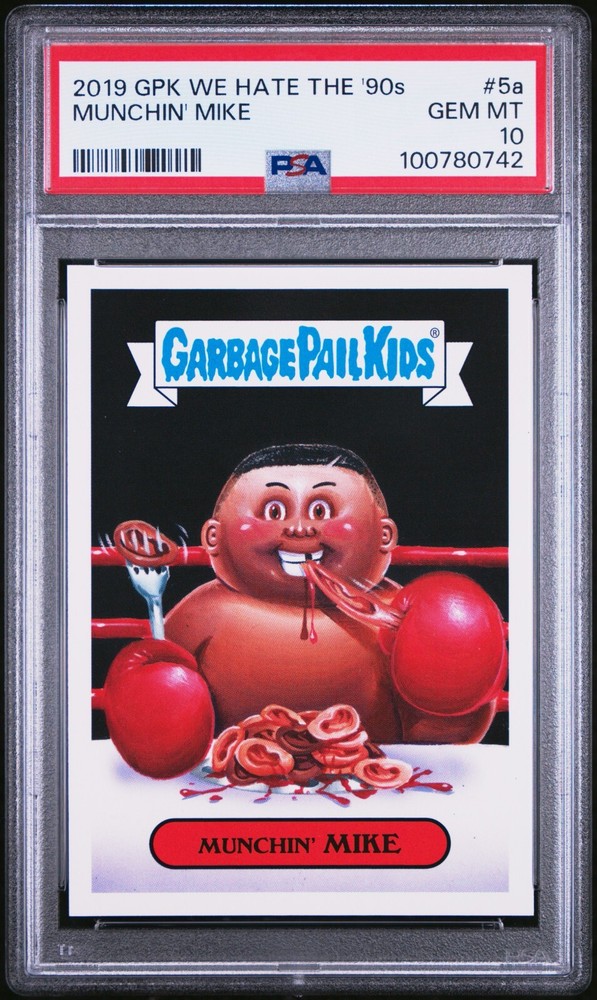 2019 Garbage Pail Kids We Hate the 90s Munchin Mike Tyson PSA 10 GEM MINT Card 5a