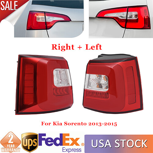 LH+RH LED Rear Outer Tail Light Brake Light Stop Lamp For Kia Sorento 2013-2015